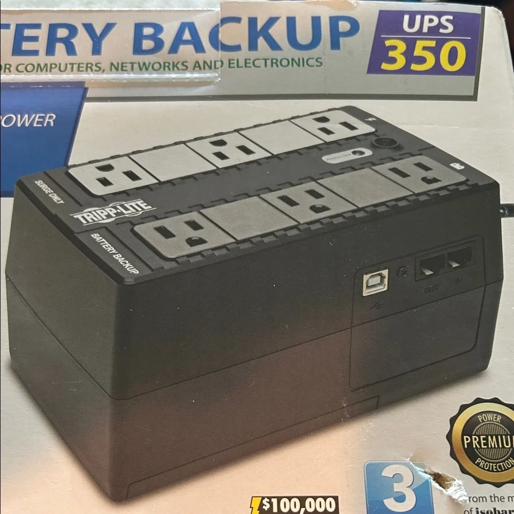 Tripp Lite 2-in-1 Battery Backup & Surge Protector 350VA UPS